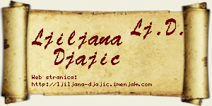 Ljiljana Đajić vizit kartica